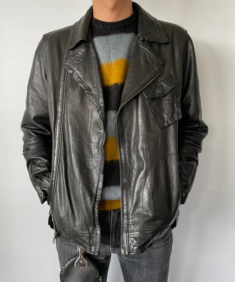 OLD GAP rum leather riders jacket S