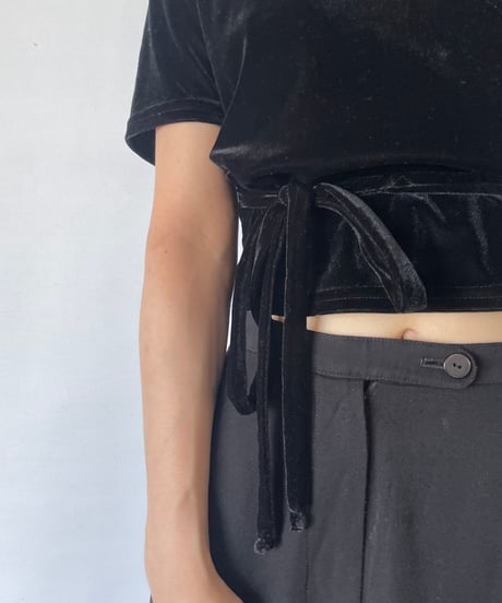 cachecoeur velours tops