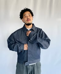 NAM "TRUMPET TRUCKER JACKET INDIGO RIGID"