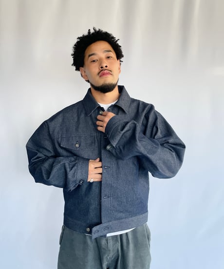 NAM "TRUMPET TRUCKER JACKET INDIGO RIGID"