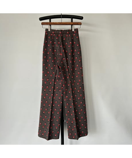 Geometric pattern pants