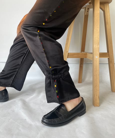 NAM "BELLOWS PANTS GEL STUDS" BLACK