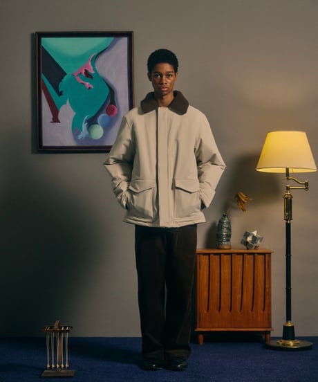 COMFORTABLE REASON "Straight Cords Slacks"