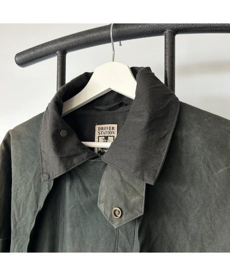 Vintage DROVER STATION Oiled Duster Coat