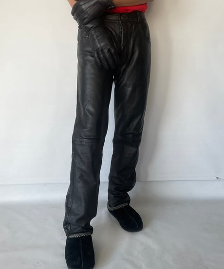 Europe vintage Leather Pants