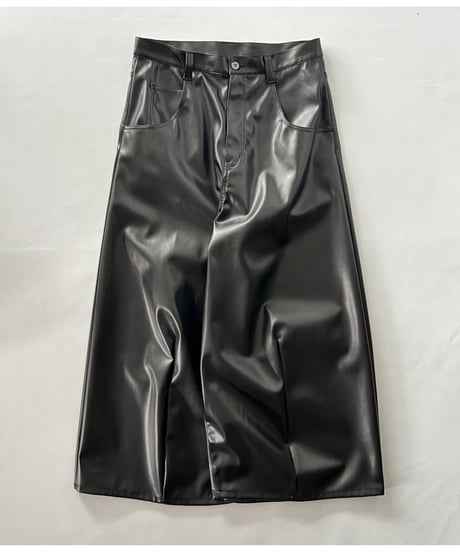 NAM "HORN PANTS - FAUX LEATHER" (BLACK)