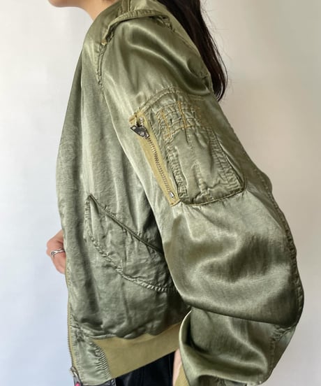 euro vintage satin MA-1