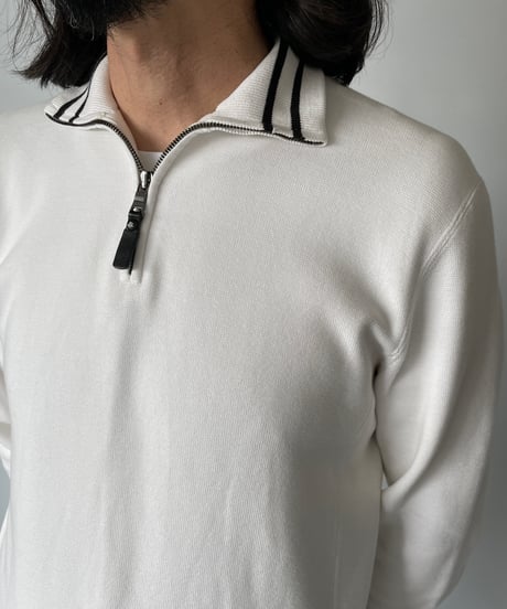 Ralph Lauren half zip cotton knit