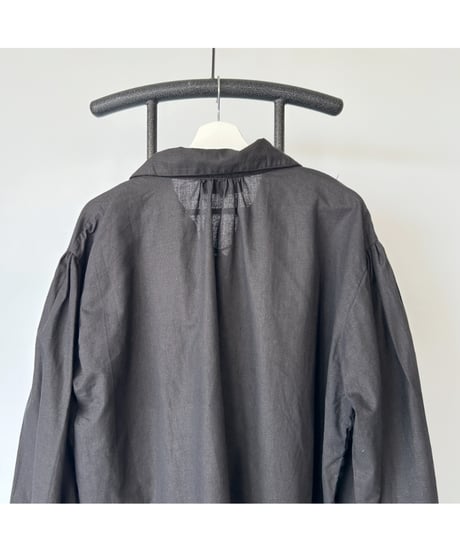 Vintage Lace up Gather Shirt