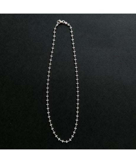 DEAD STOCK Vitage Italy 925 tiny chain necklace Flower 13
