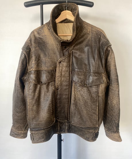 deer skin leather jacket