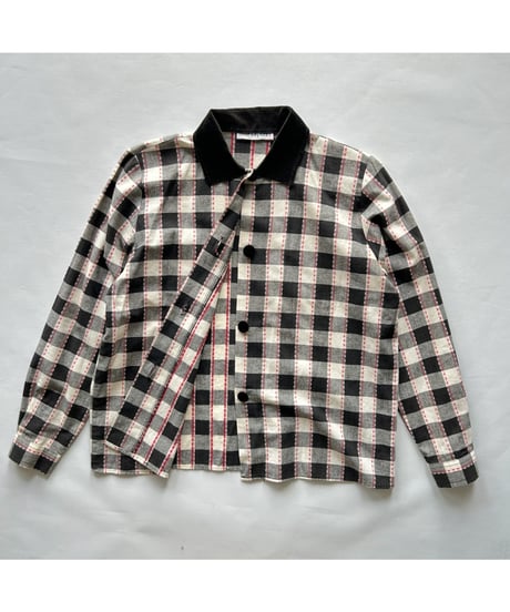 Ombre Check Shirt Jacket