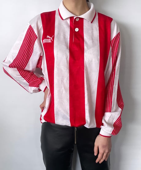 80-90s MADE IN UK PUMA L/S football shirt S