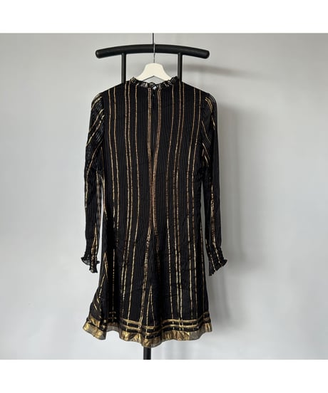 Frill Golden Stripe Dress