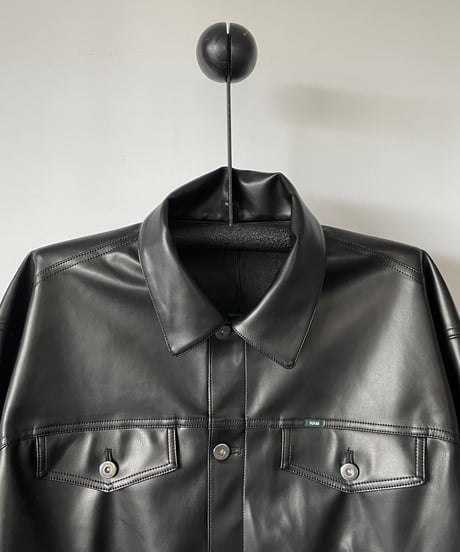 NAM "TRUMPET TRUCKER JACKET FAUX LEATHER"