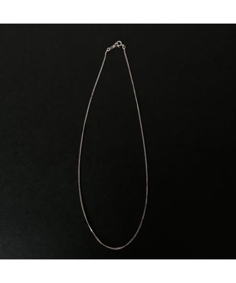 Vintage Silver 925 tiny chain necklace design Curb ⑧