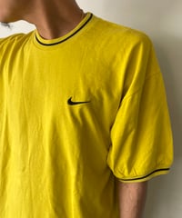 dead stock "90s NIKE Line Rib" s/s tee M