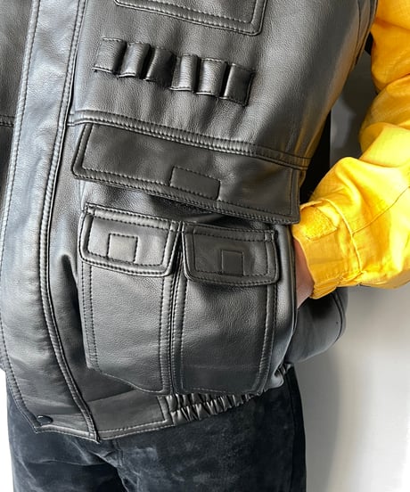 90s Leather Vest