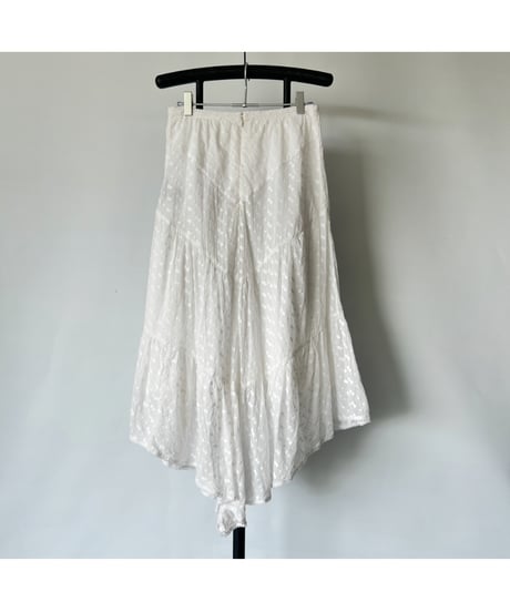 Floral embroidery skirt