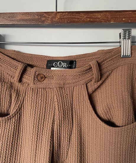 MADE IN ITALY ribbed pants