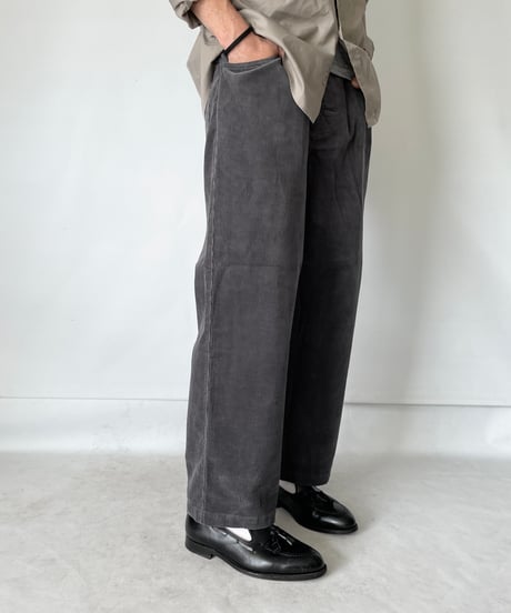 COMFORTABLE REASON "Straight Cords Slacks"