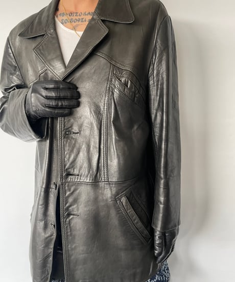 Fourman Leather Car Coat
