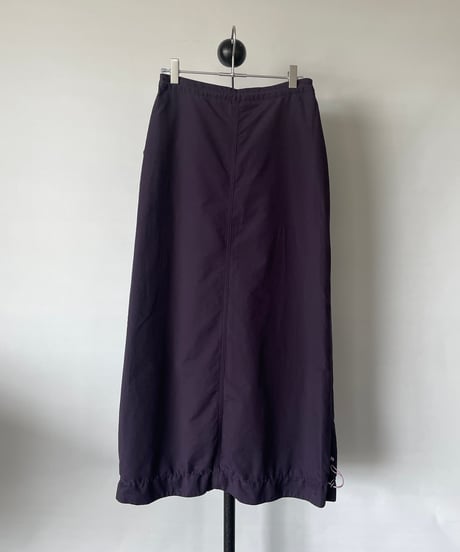 Drawstring long skirt