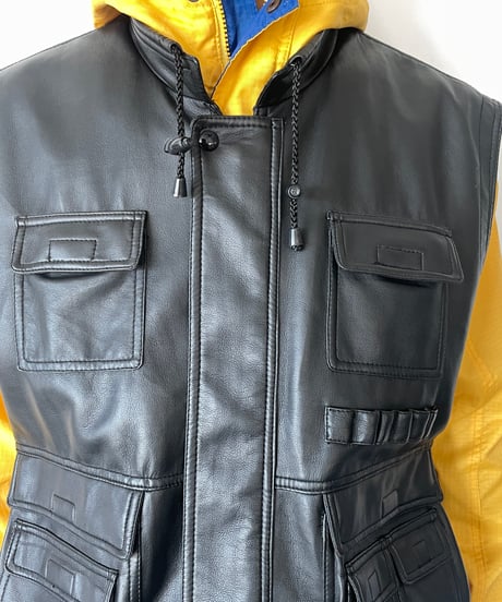 90s Leather Vest