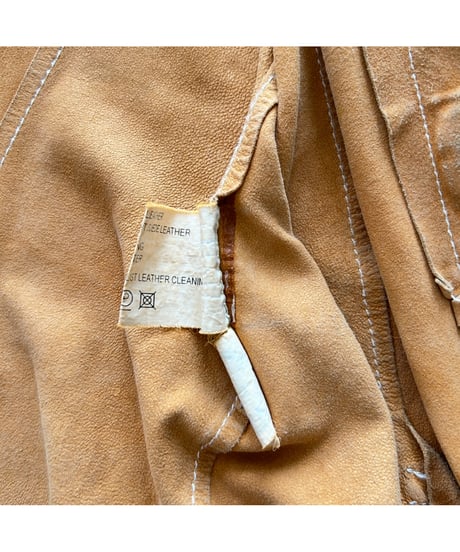 80s Vintage GOAT SUEDE LEATHER Shirt