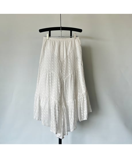 Floral embroidery skirt
