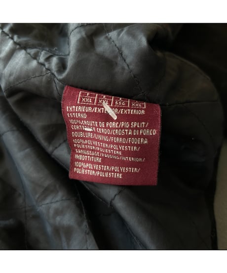 80-90s  Pig Skin Stand Collar Coat