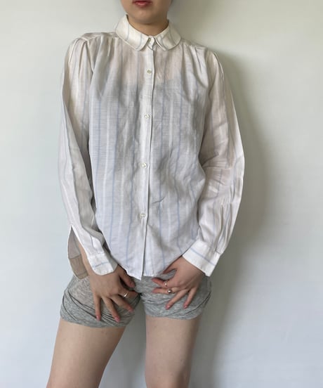 MADE IN ITALY　stripe shirt