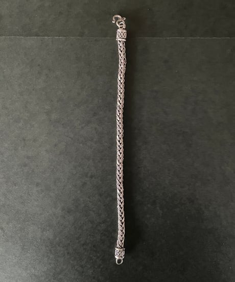 Europe vintage fox tail chain silver bracelet