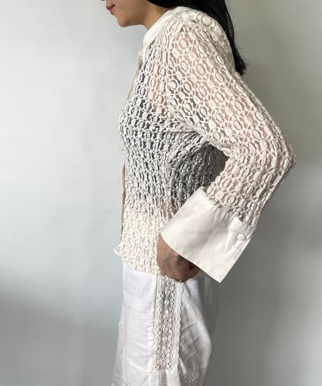 MADE IN FRANCE see-through shirt　2