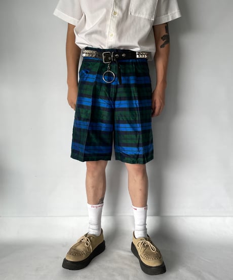 DEAD STOCK silk golf shorts 42  blue