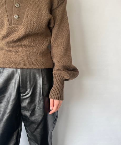 80s US ARMY HENLEYNECK Knit