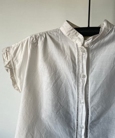 Europe vintage white blouse　44