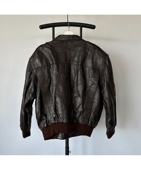 80s Leather Jacket "TOP GUN"