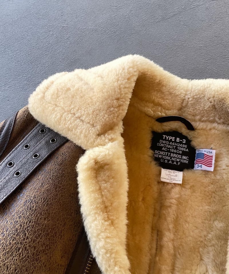 Schott Bros. TYPE B-3 レザージャケット 32 ビンテージ