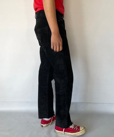 Europe vintage PIG SUEDE LEATHER Pants