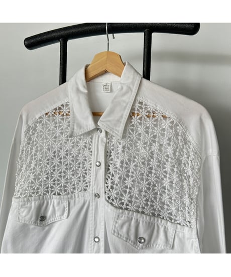 Flower Crochet Lace shirt