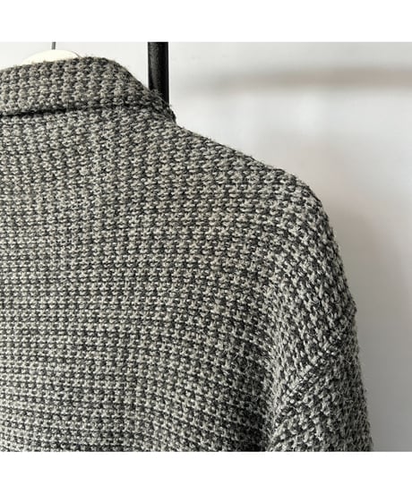 90s Suede×Wool Knit Pullover