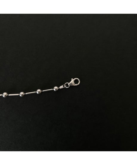 DEAD STOCK Vintage Italy 925 tiny chain necklace ball 12