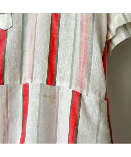 Multi Stripe Pullover One Piece