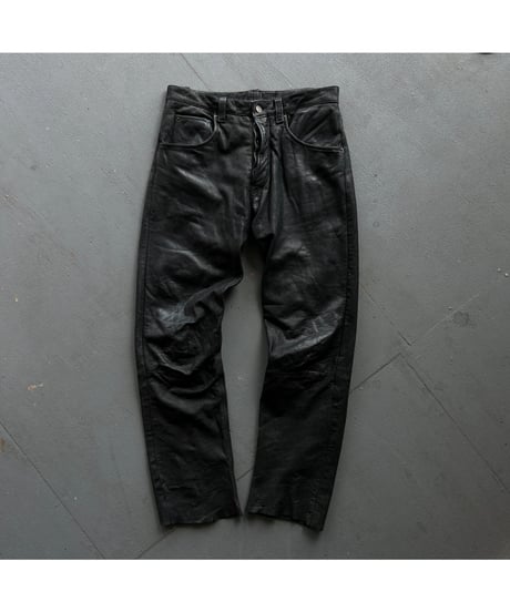 Europe Vintage Leather Pants