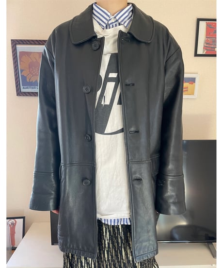 Vintage Leather Car Coat