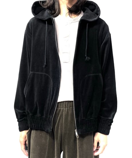 ANDER "VELOUR ZIP HOODIE"