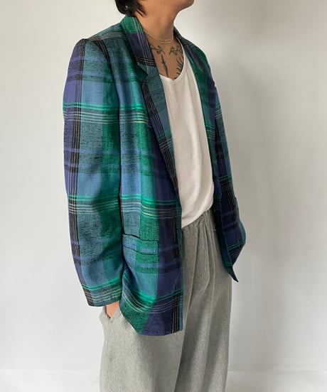 80s Vintage "YESSICA" Plaid Jacket