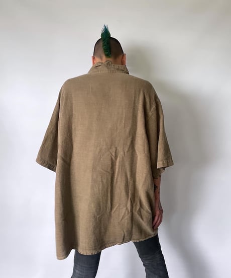 DEAD STOCK 90s GRAMICCI hemp s/s shirt XXL