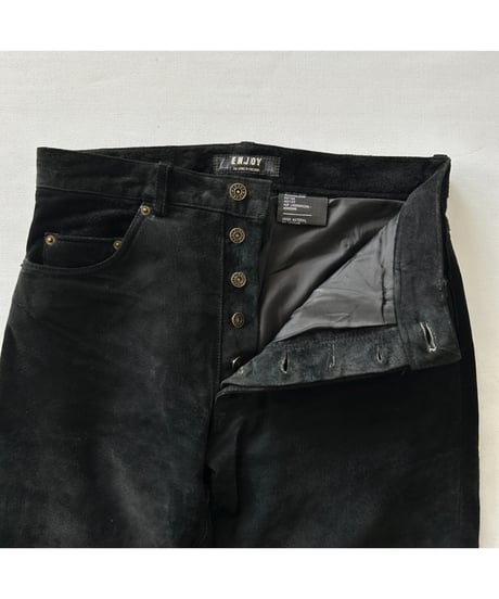 Europe vintage PIG SUEDE LEATHER Pants